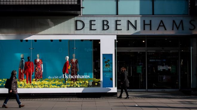Debenhams names 22 stores to close